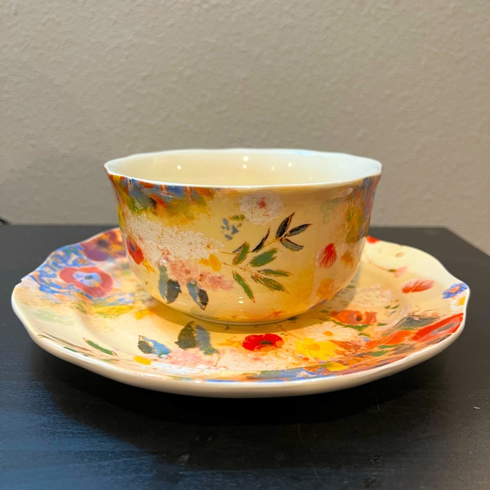 Redon’s Boquet of Flowers bowl and dish set